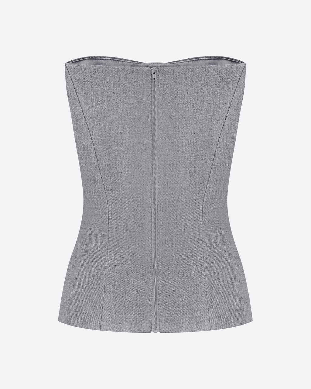 Longline Corset in Wool Suiting