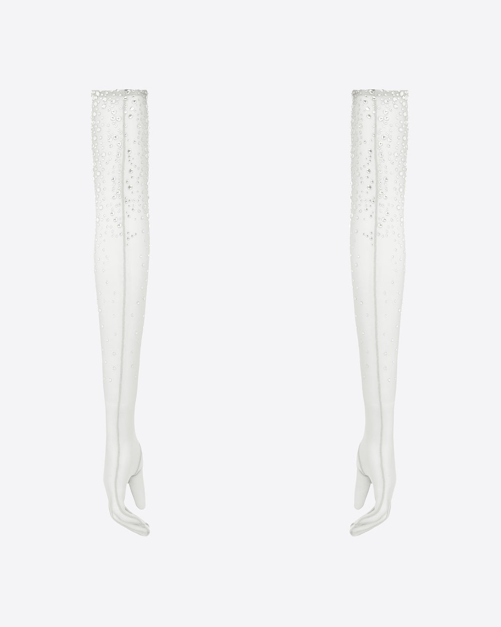 Gloves in Crystal Mesh