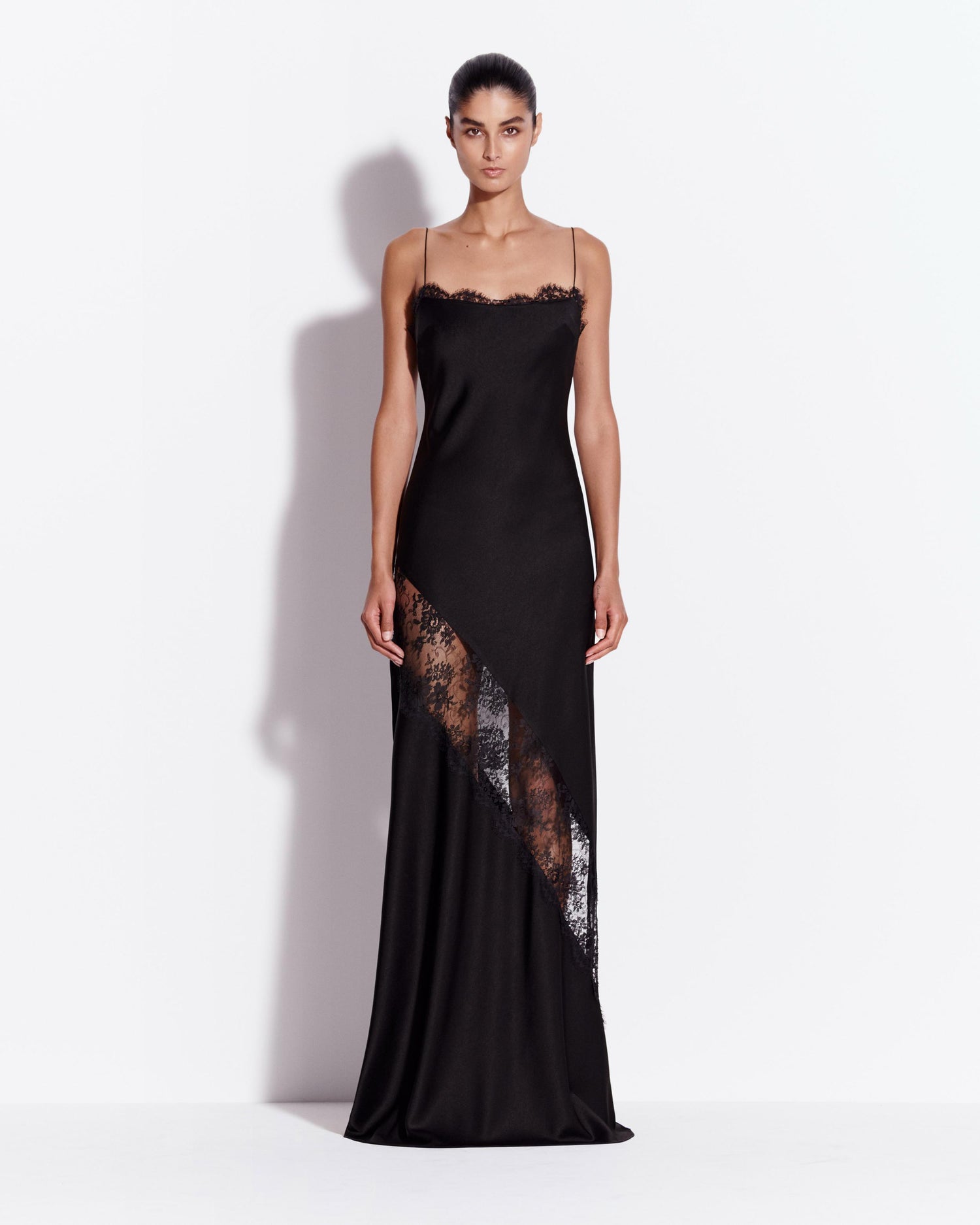 Bias Slip Gown in Satin Crepe