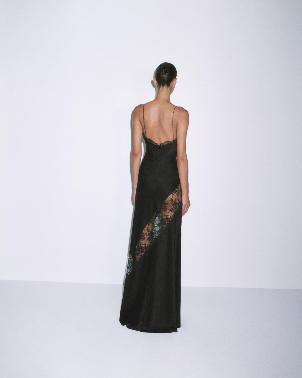 Bias Slip Gown in Satin Crepe