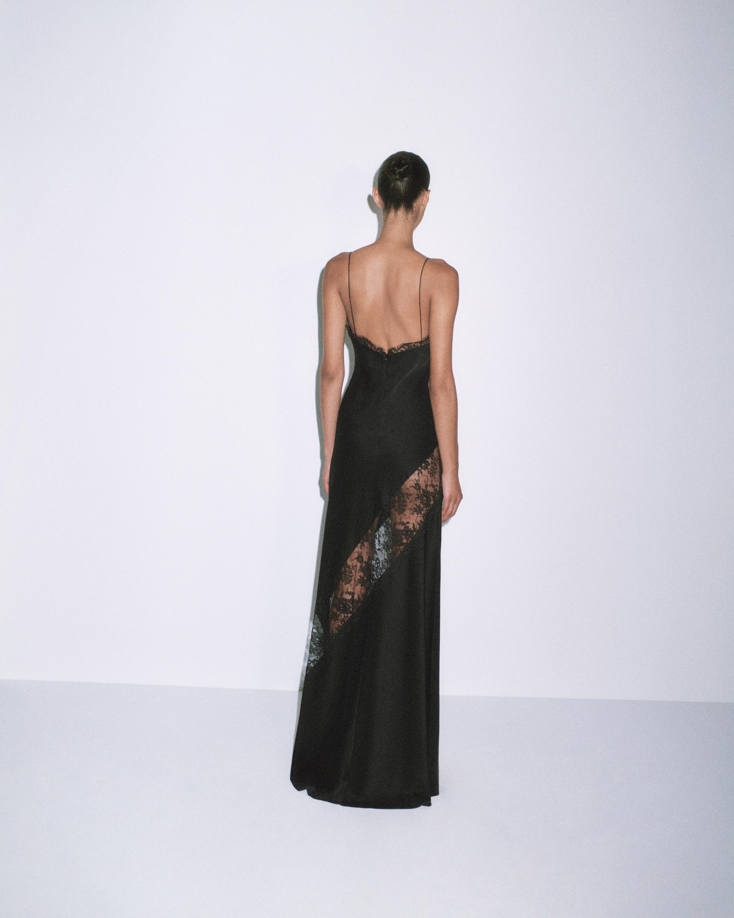 Bias Slip Gown in Satin Crepe