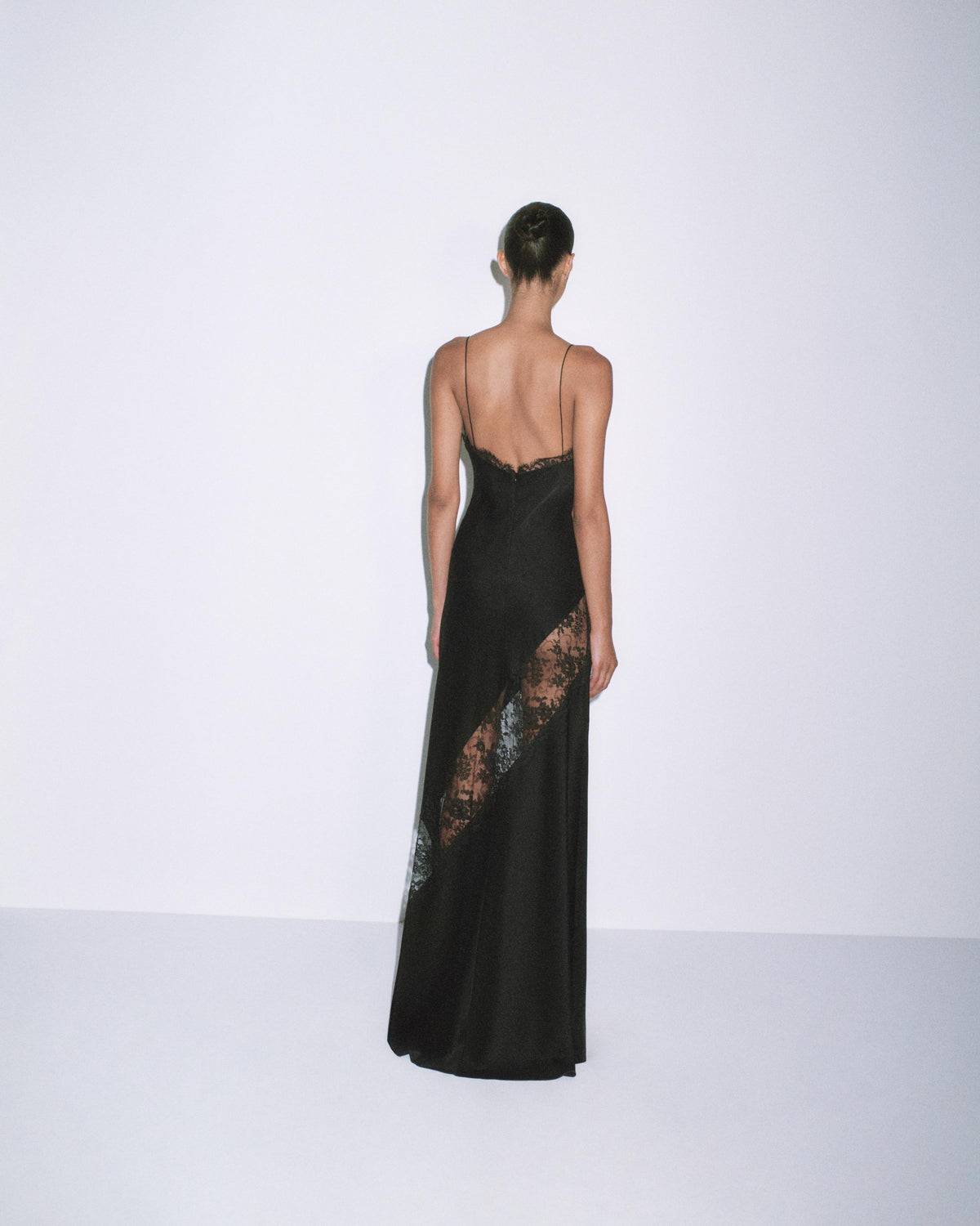 Bias Slip Gown in Satin Crepe