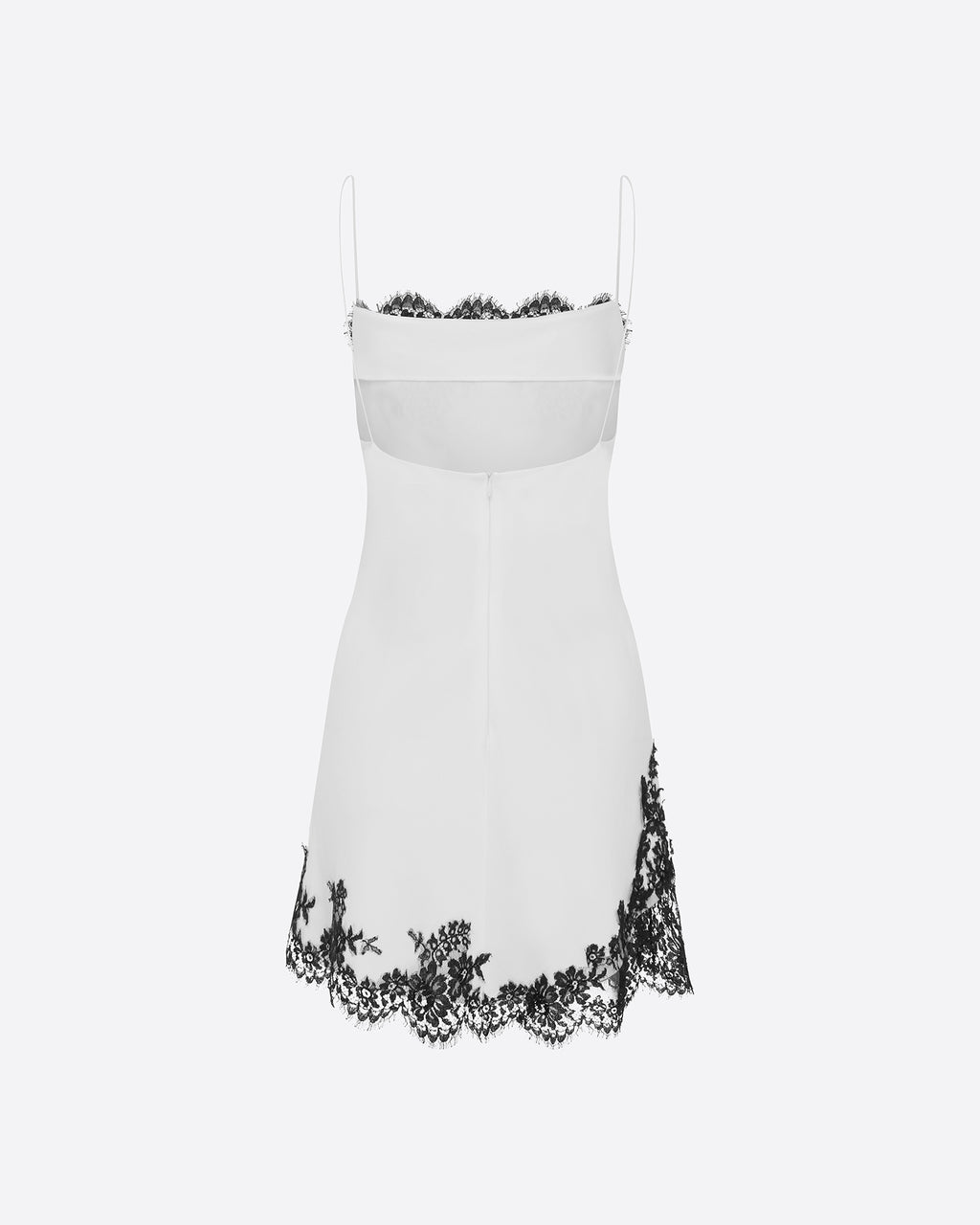Bias Slip Mini Dress in Satin Crepe