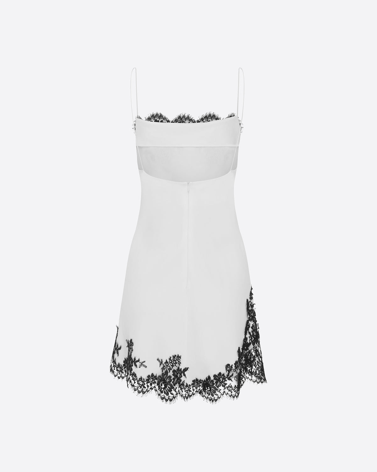 Bias Slip Mini Dress in Satin Crepe