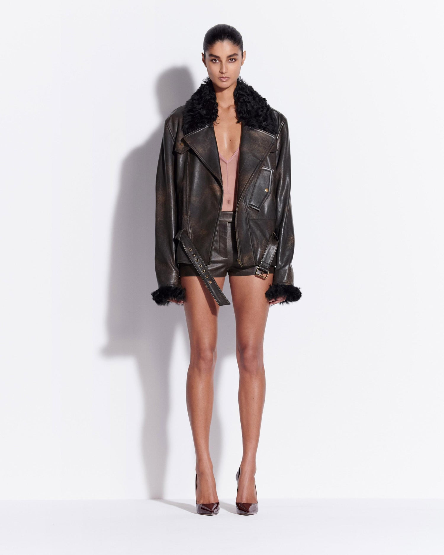 Biker Jacket in Leather