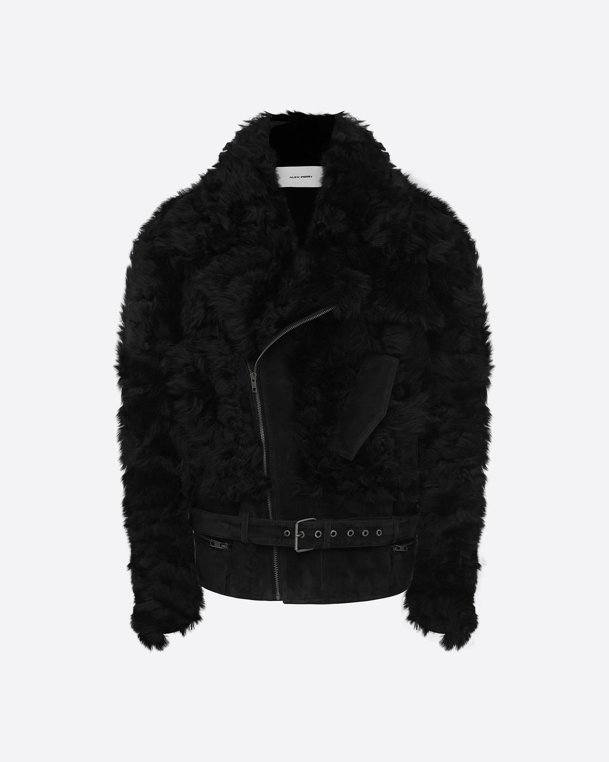 Biker Jacket in Shearling Suede