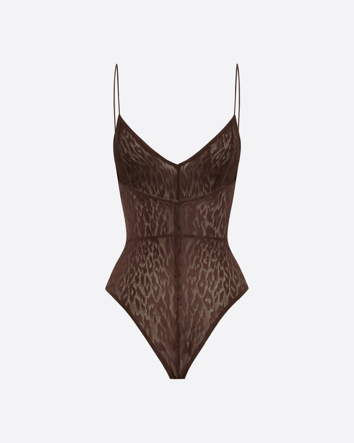 Bikini Bodysuit in Leopard Lace