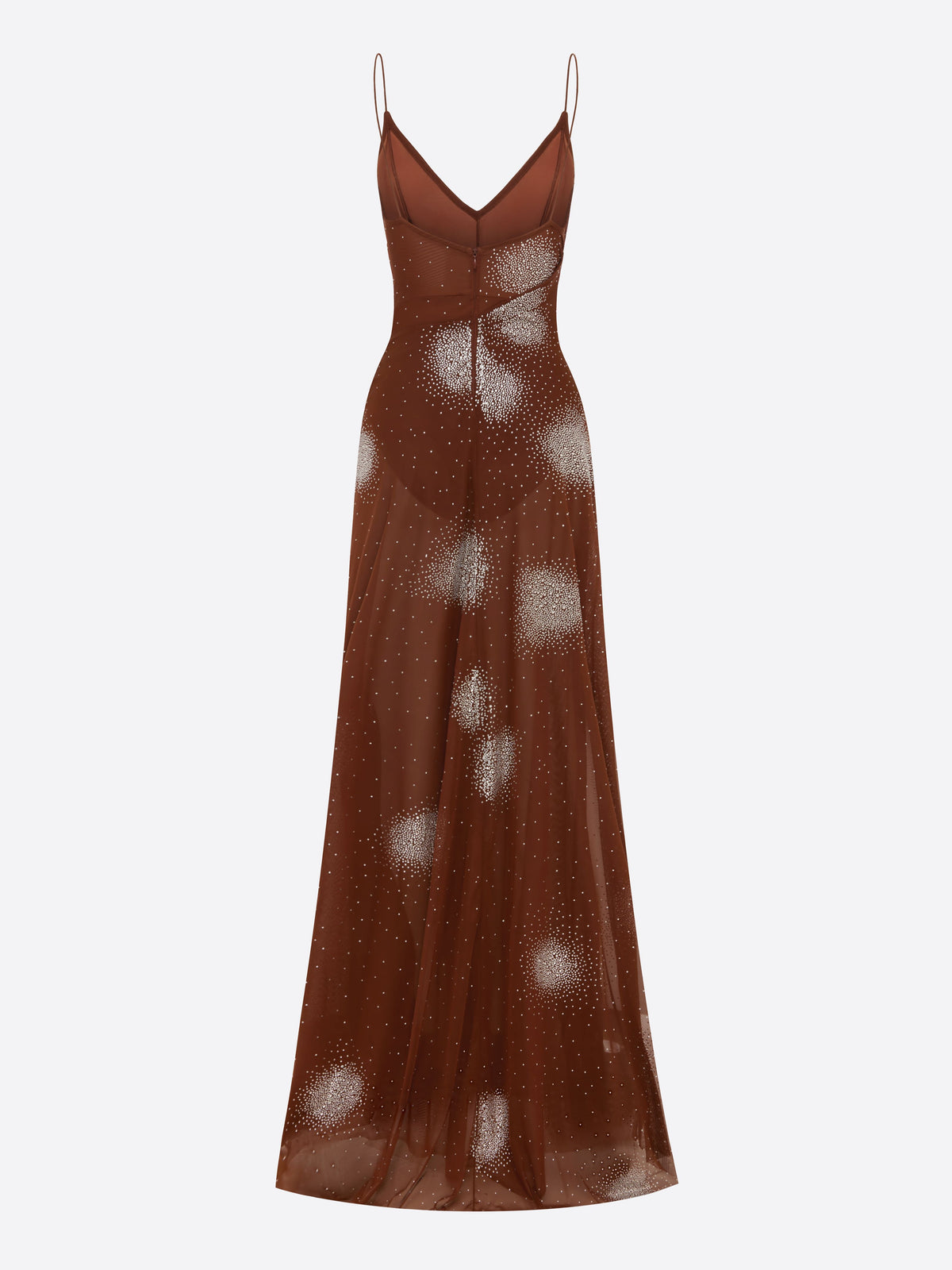 Bikini Drape Gown in Crystal Mesh