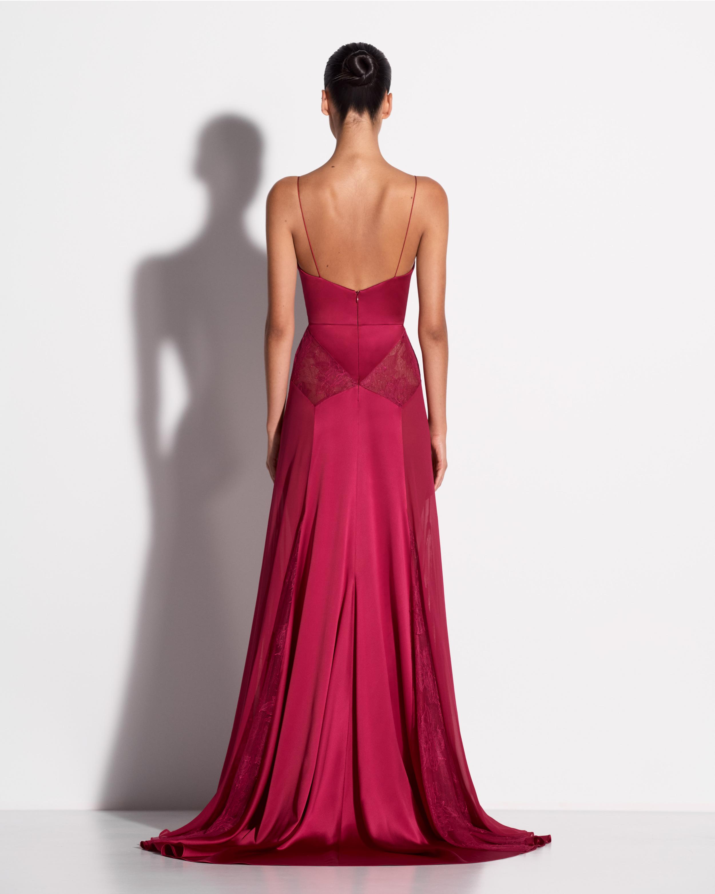 Bikini Gown in Silk Satin & Lace