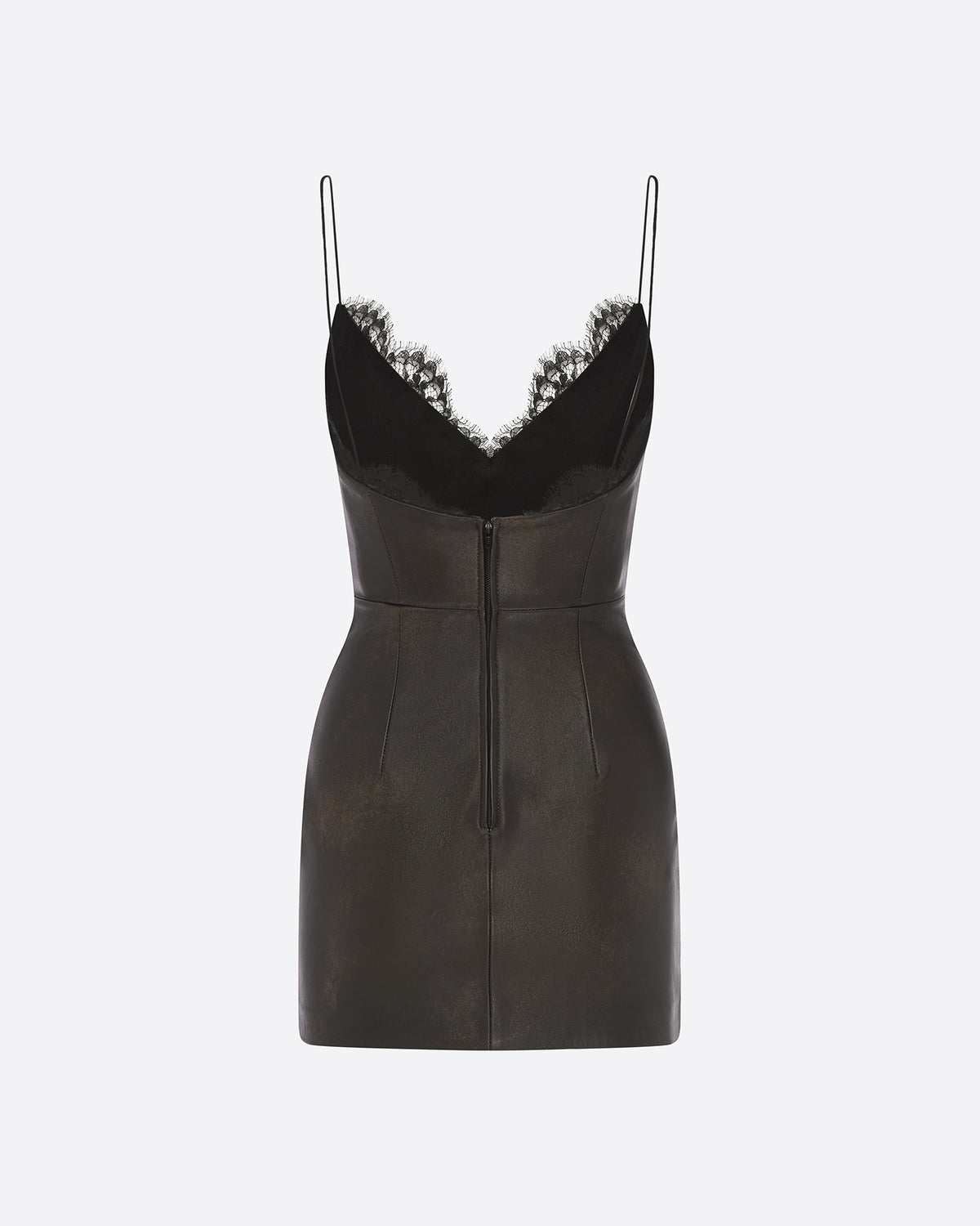 Bikini Mini Dress in Leather
