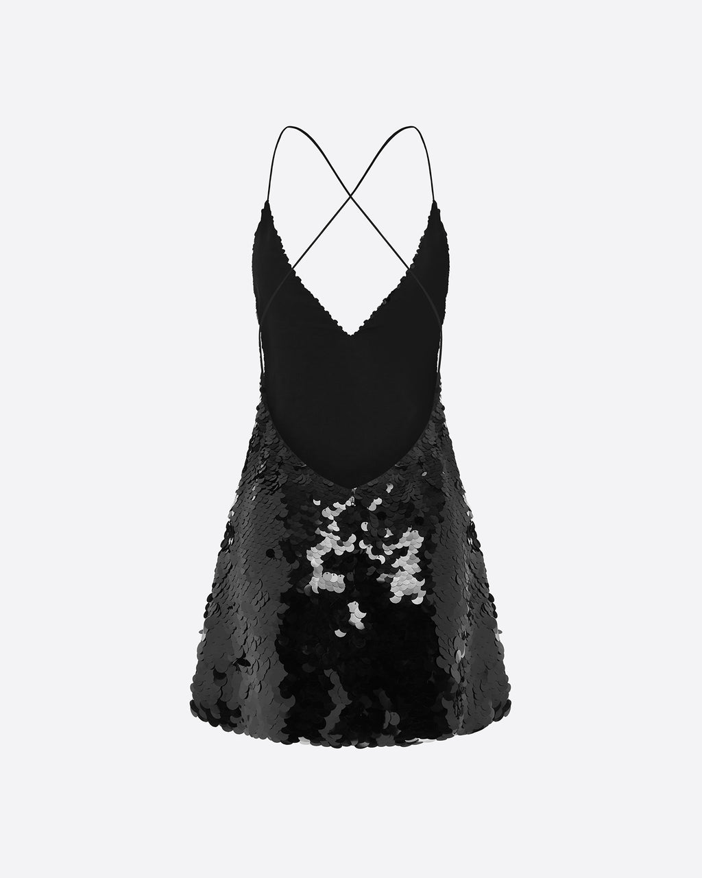 Bikini Slip Mini Dress in Sequin