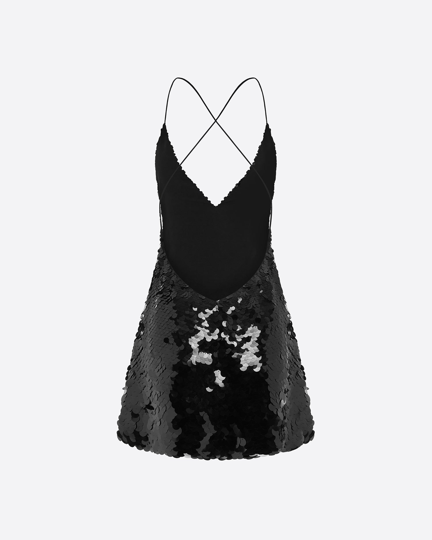 Bikini Slip Mini Dress in Sequin