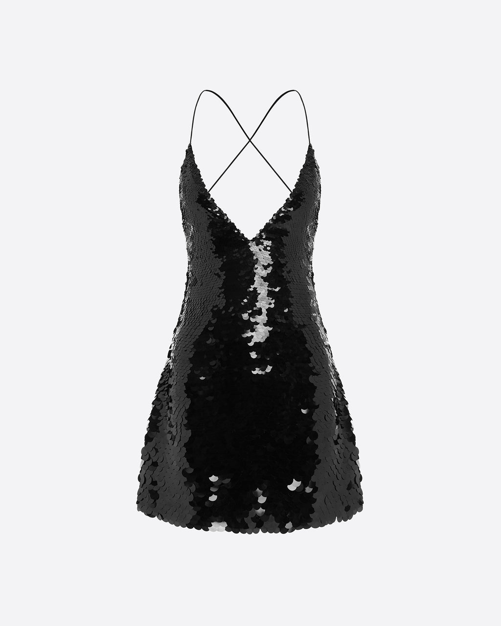 Bikini Slip Mini Dress in Sequin
