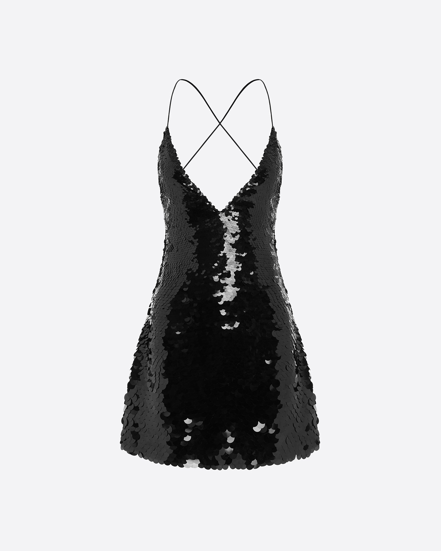 Bikini Slip Mini Dress in Sequin