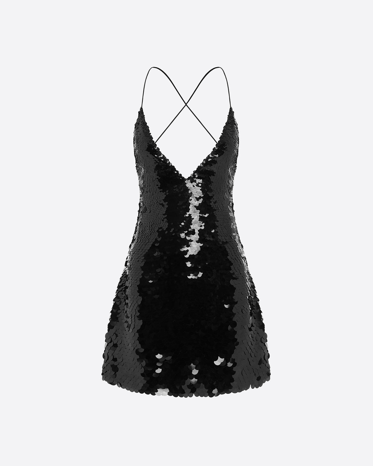Bikini Slip Mini Dress in Sequin