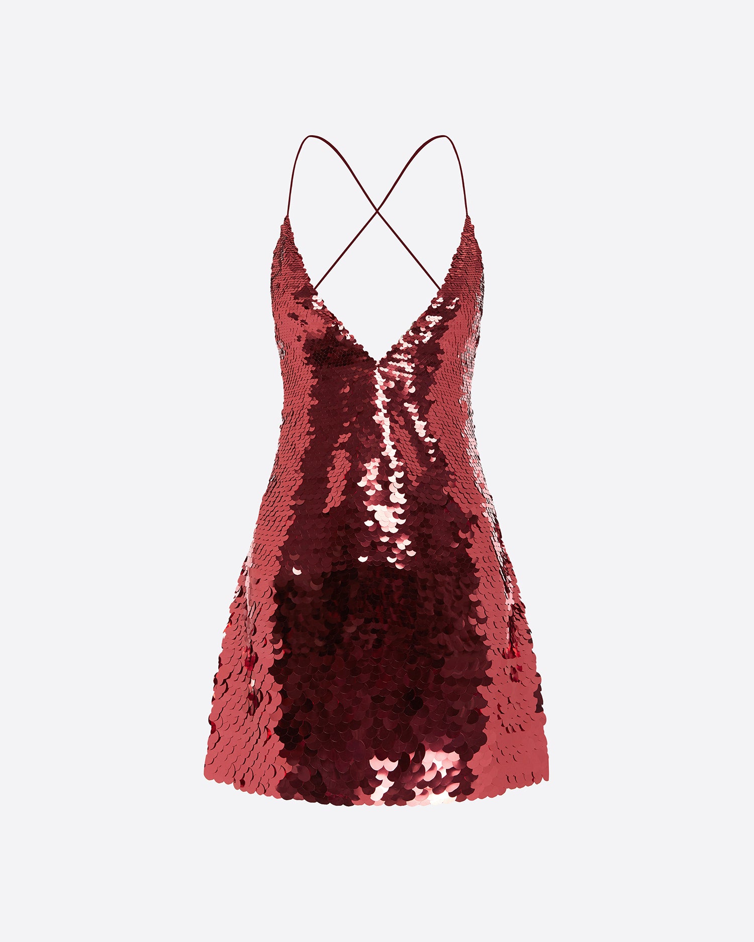 Bikini Slip Mini Dress in Sequin