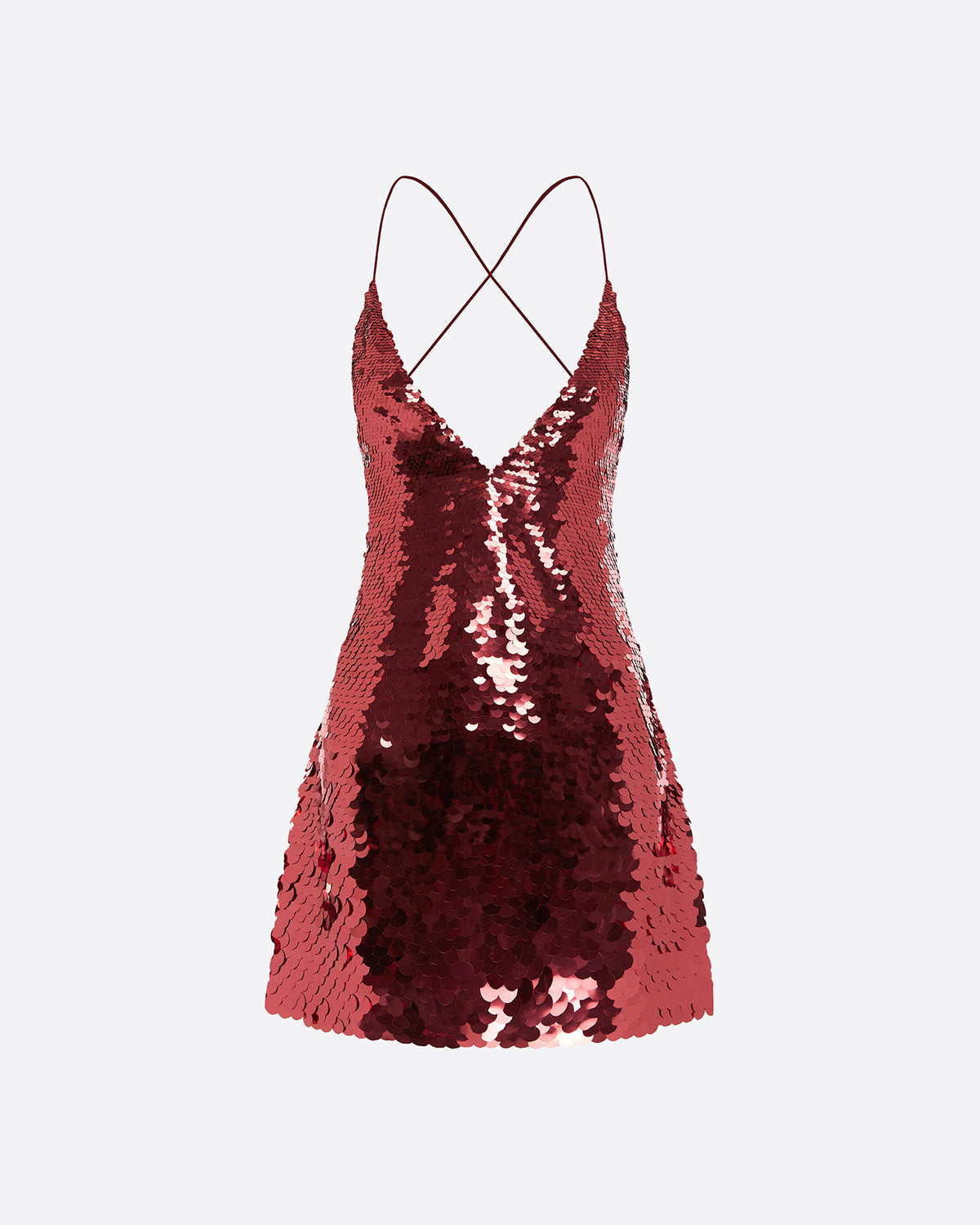 Bikini Slip Mini Dress in Sequin