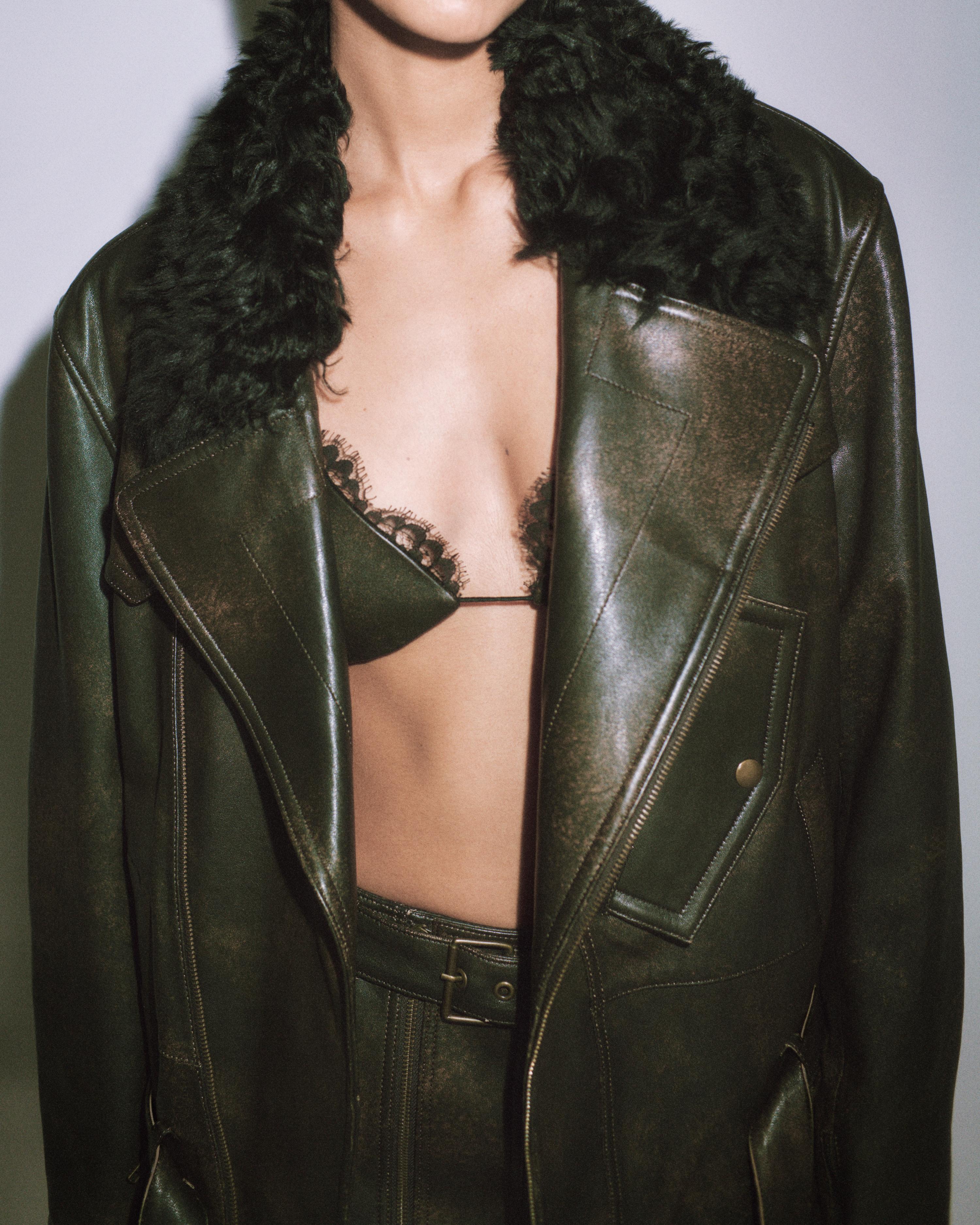 Bikini Top in Leather