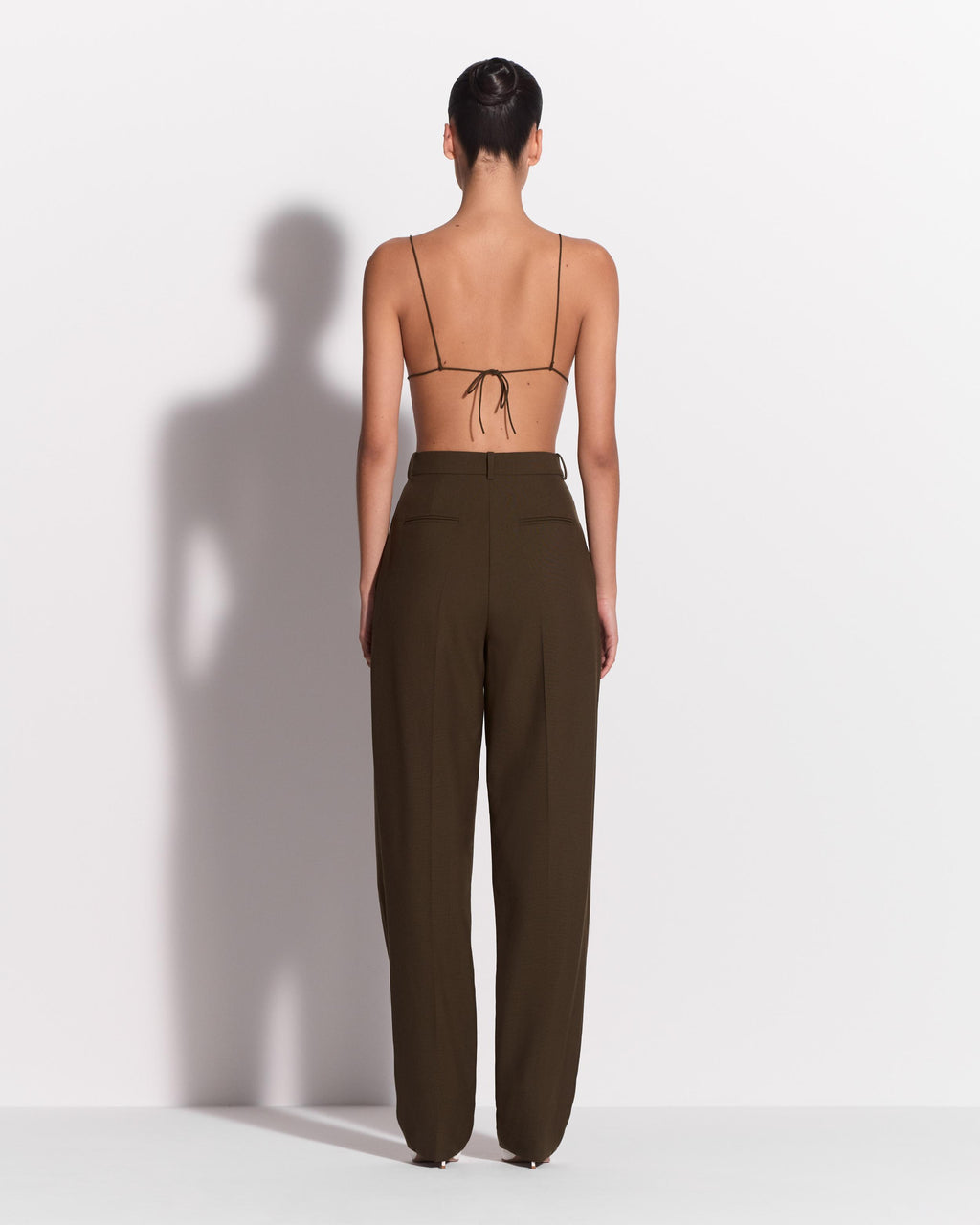 Bikini Top in Wool Suiting