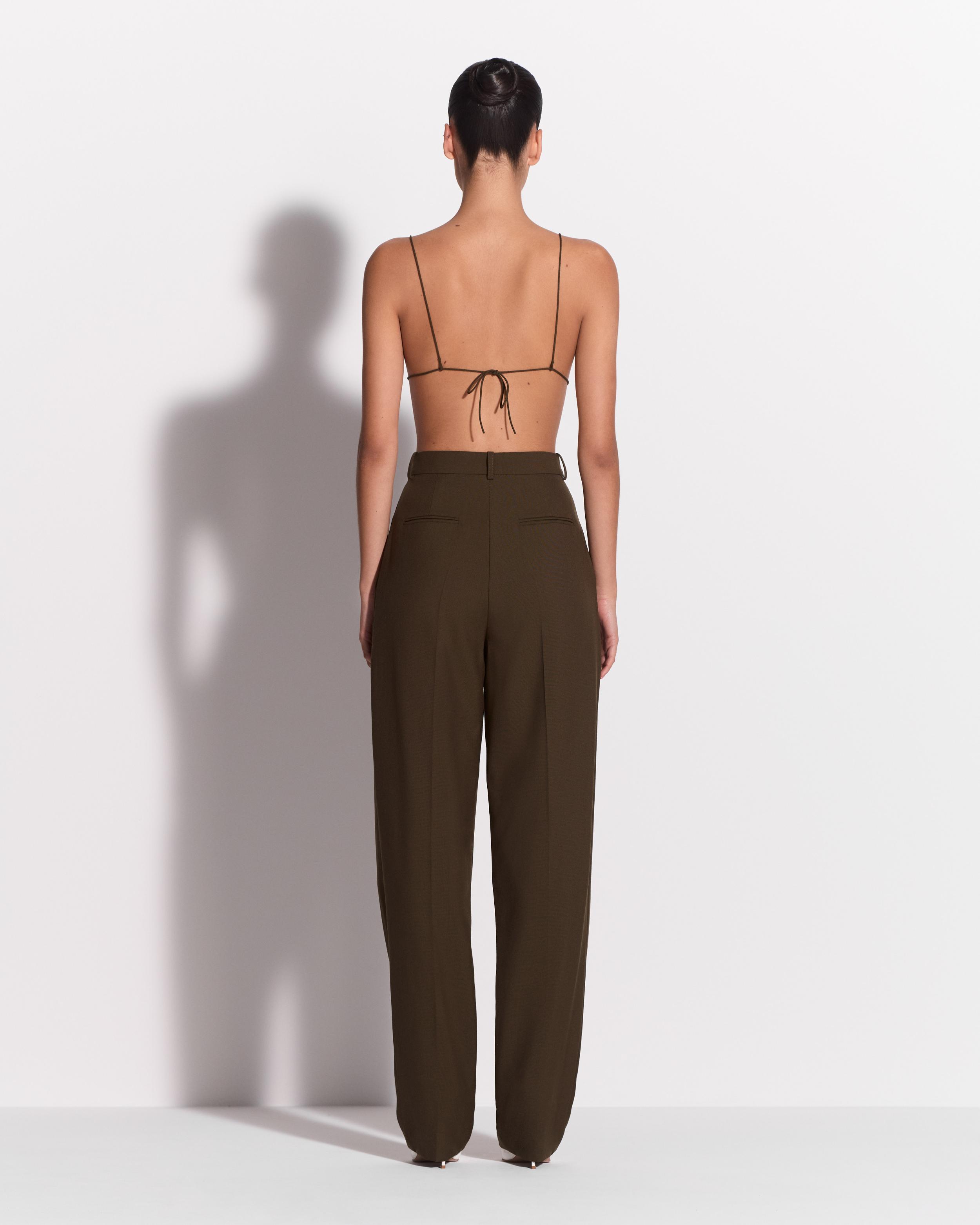 Bikini Top in Wool Suiting