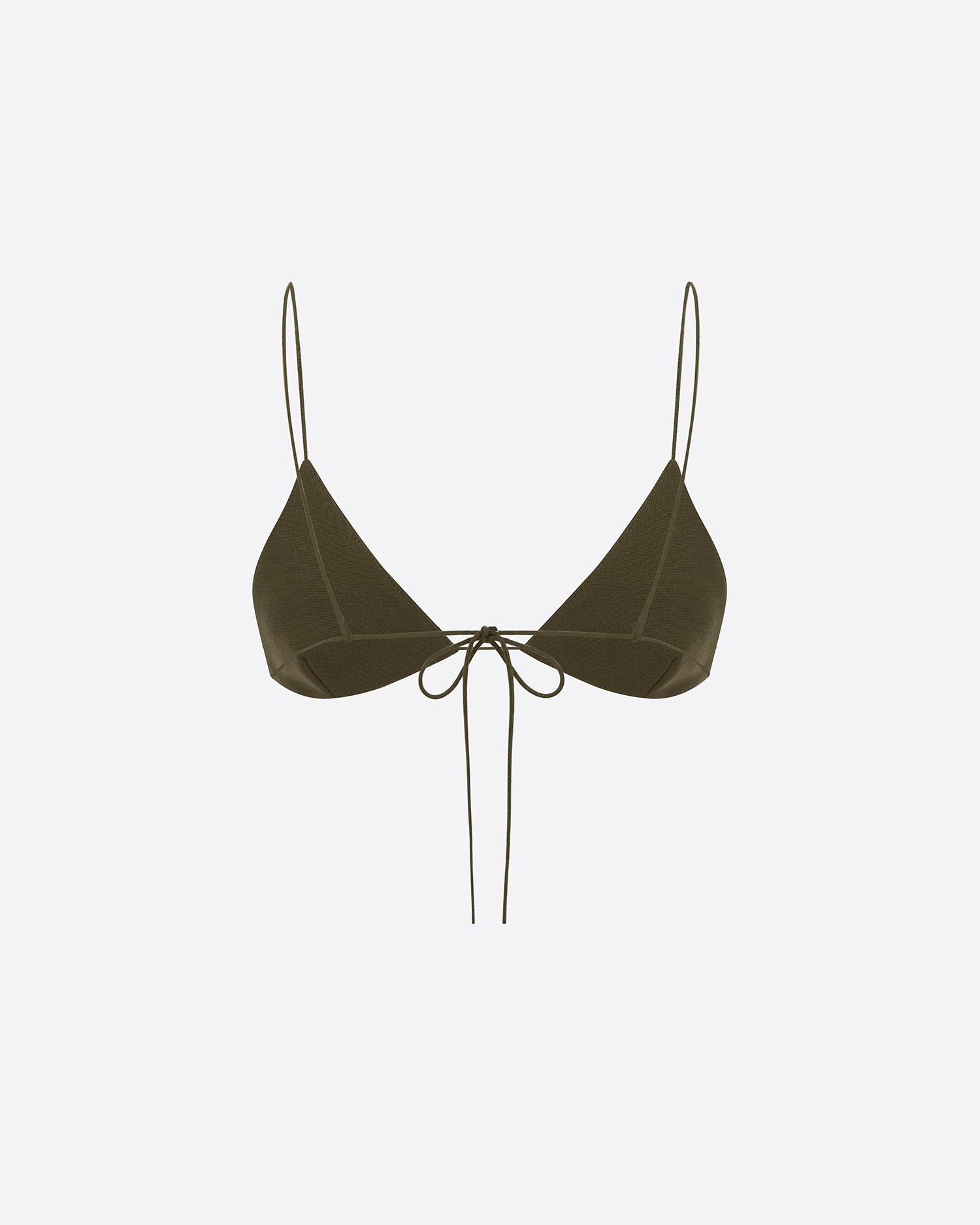 Bikini Top in Wool Suiting