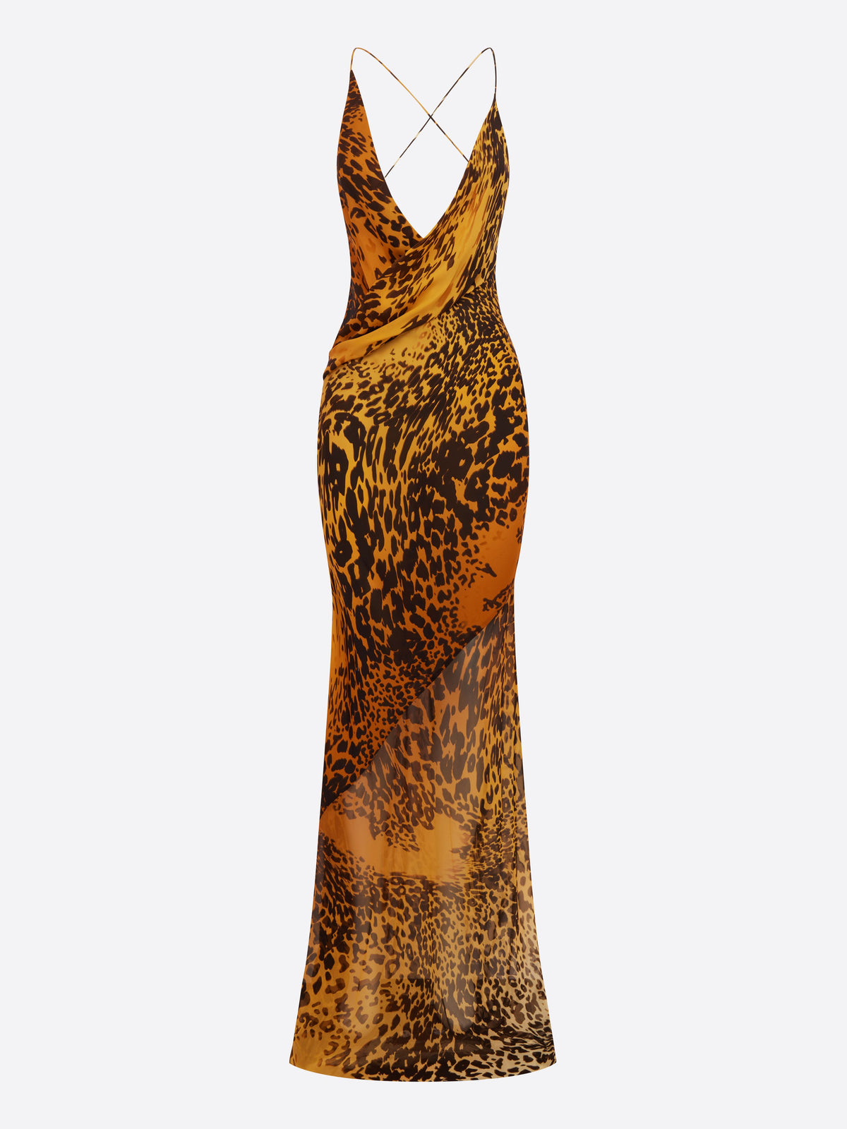 Bikini Wrap Gown in Silk Georgette