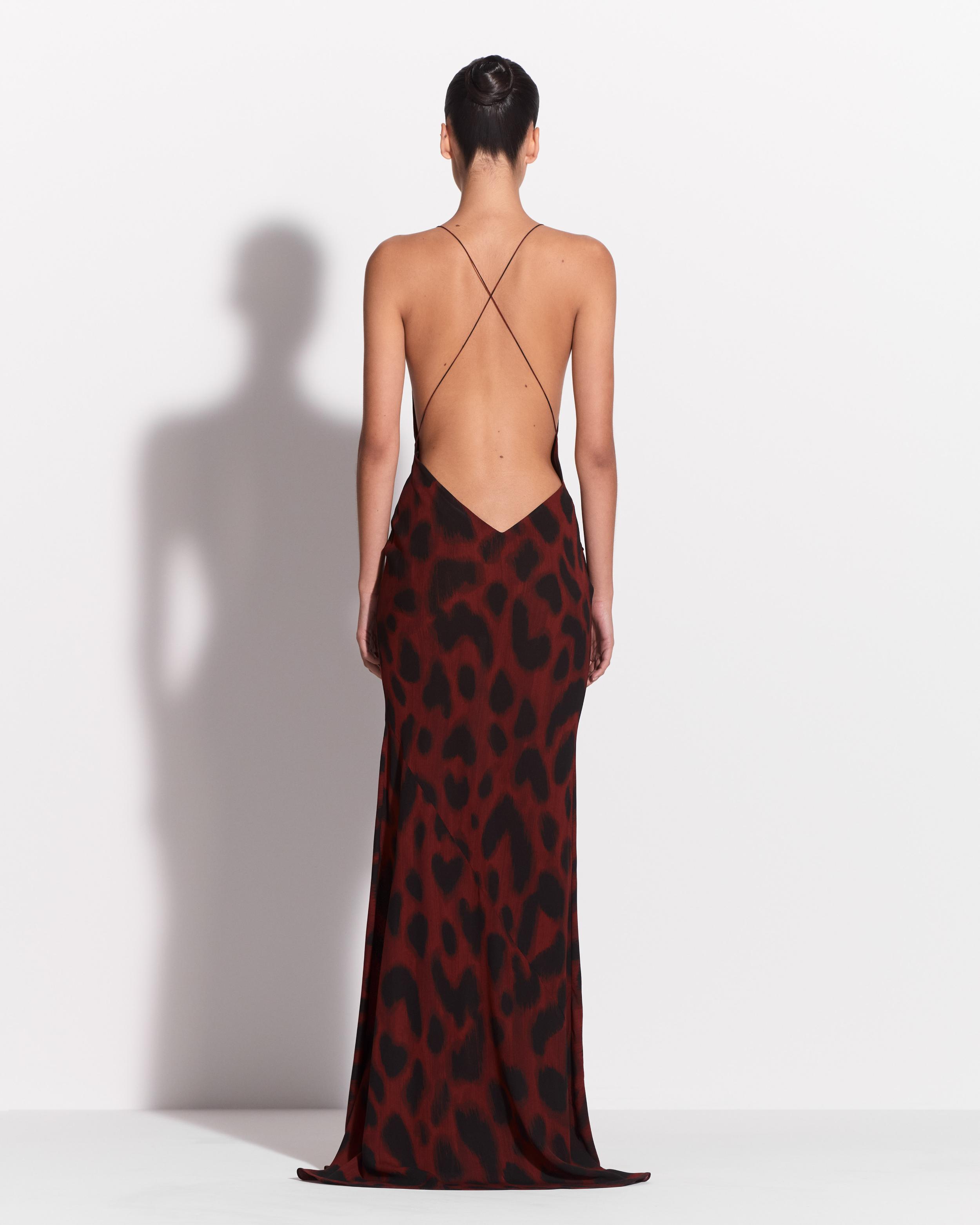 Bikini Wrap Gown in Silk Georgette
