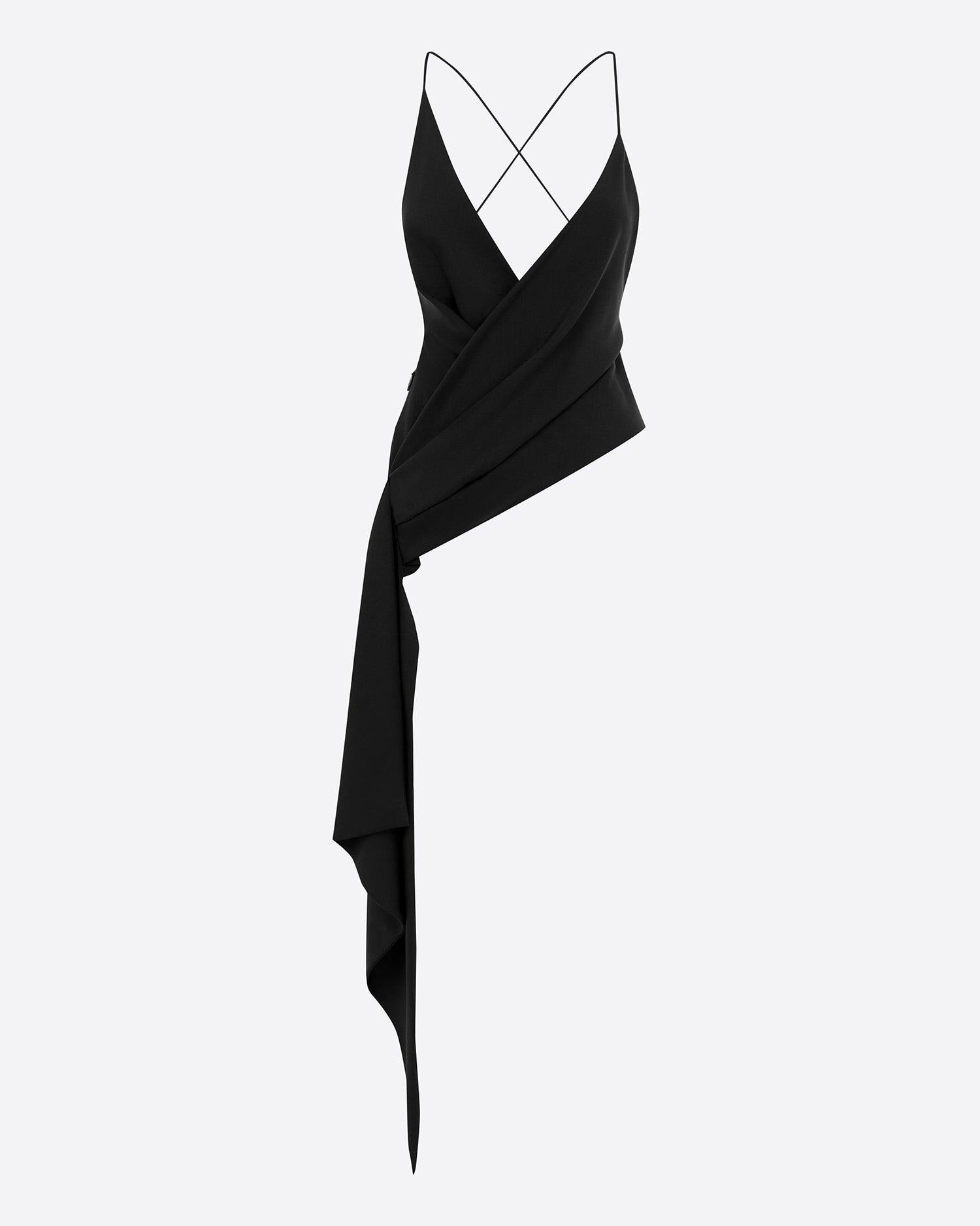 Bikini Wrap Top in Silk Georgette