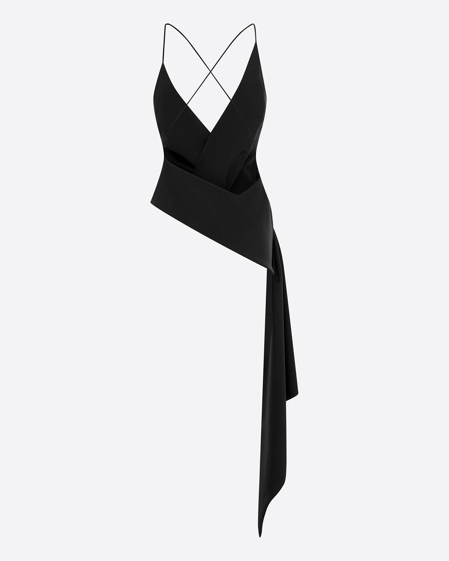 Bikini Wrap Top in Silk Georgette