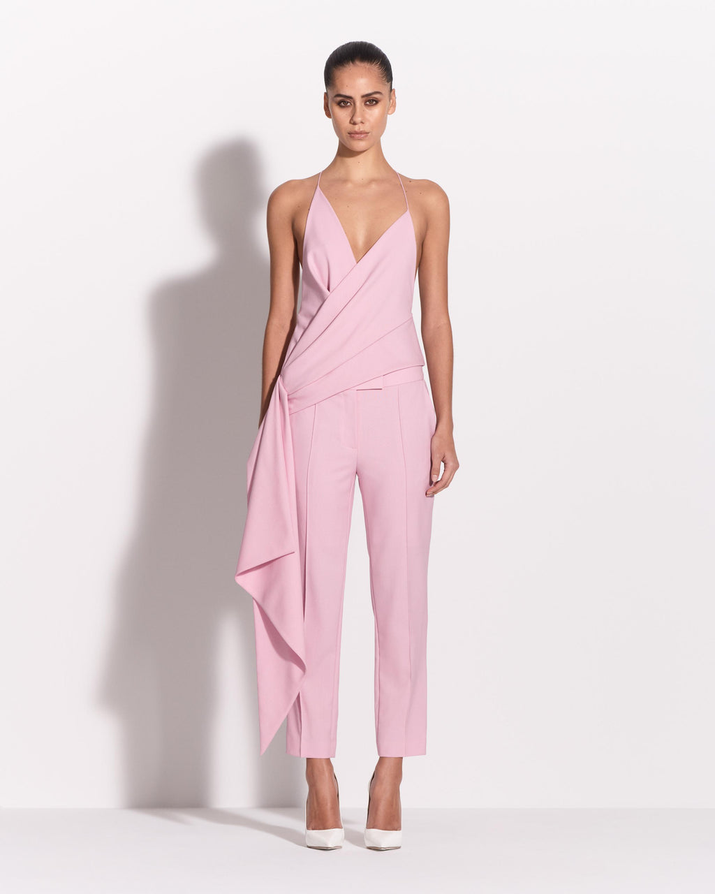Bikini Wrap Top in Wool Suiting
