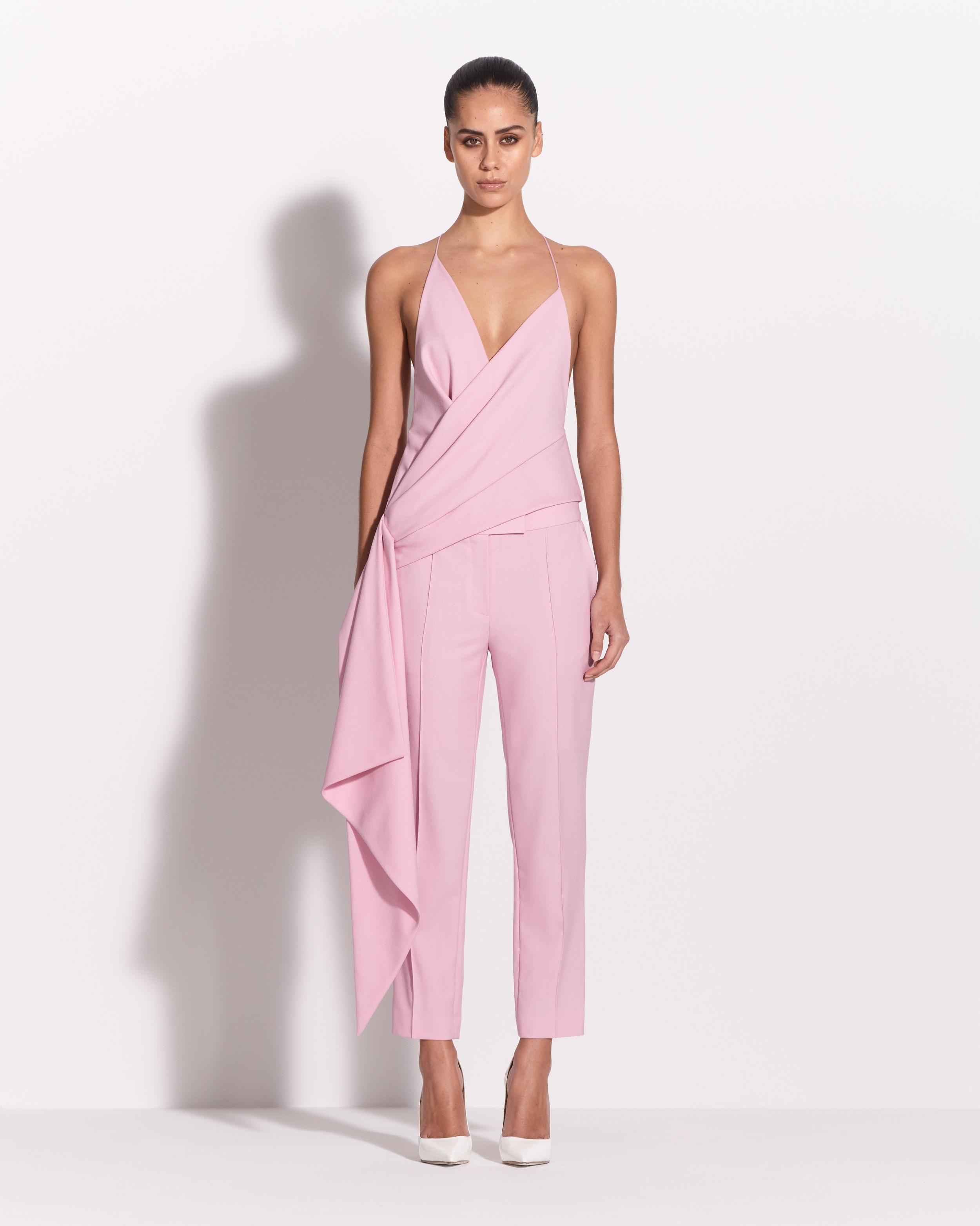 Bikini Wrap Top in Wool Suiting