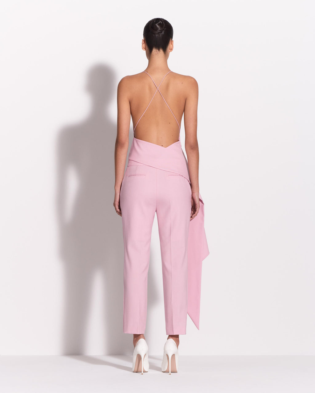 Bikini Wrap Top in Wool Suiting