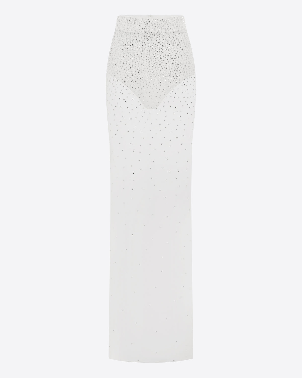 Column Skirt in Crystal Mesh