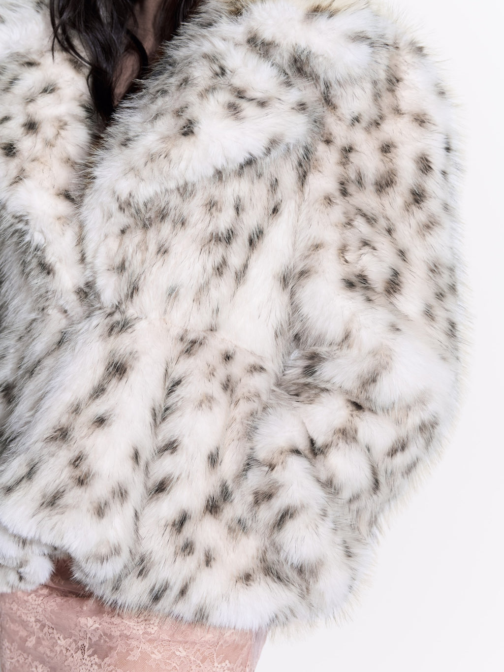 Contoured Jacket in Faux Fur