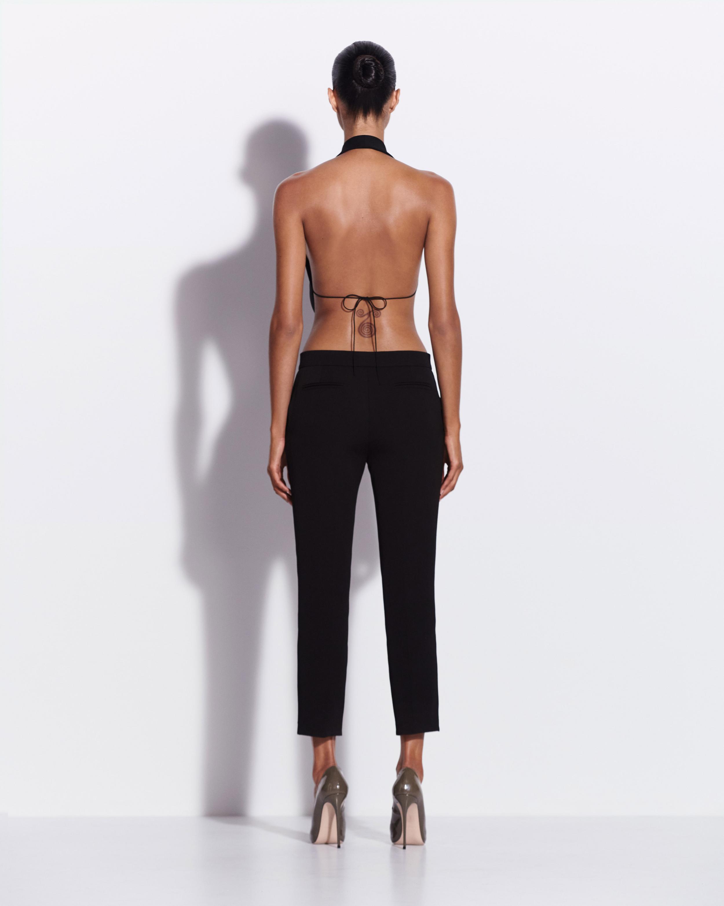 Crop Trouser in Wool Suiting