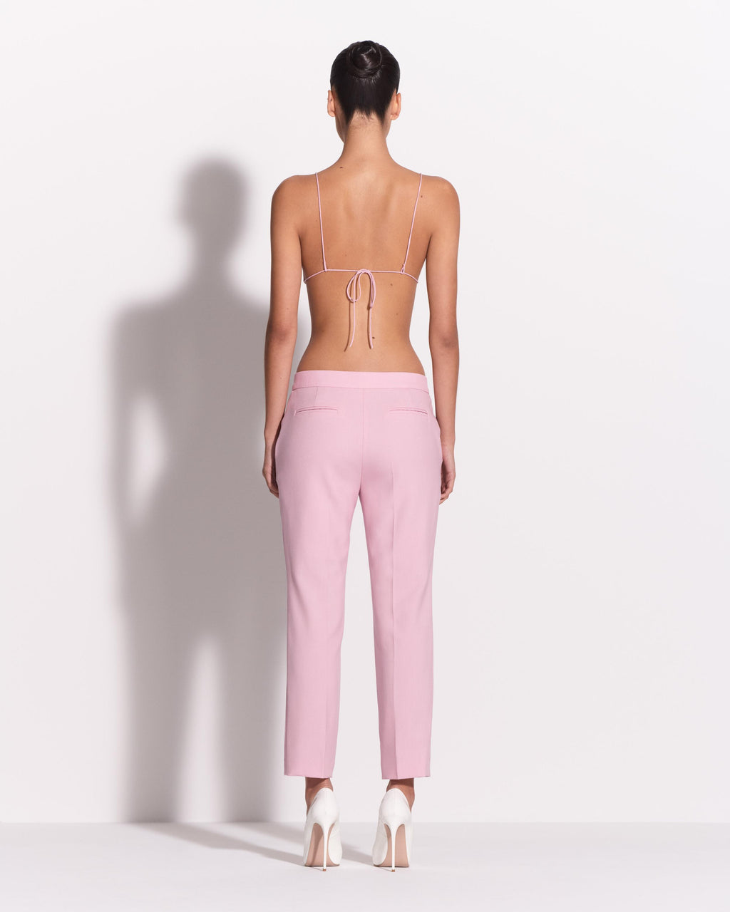 Crop Trouser in Wool Suiting