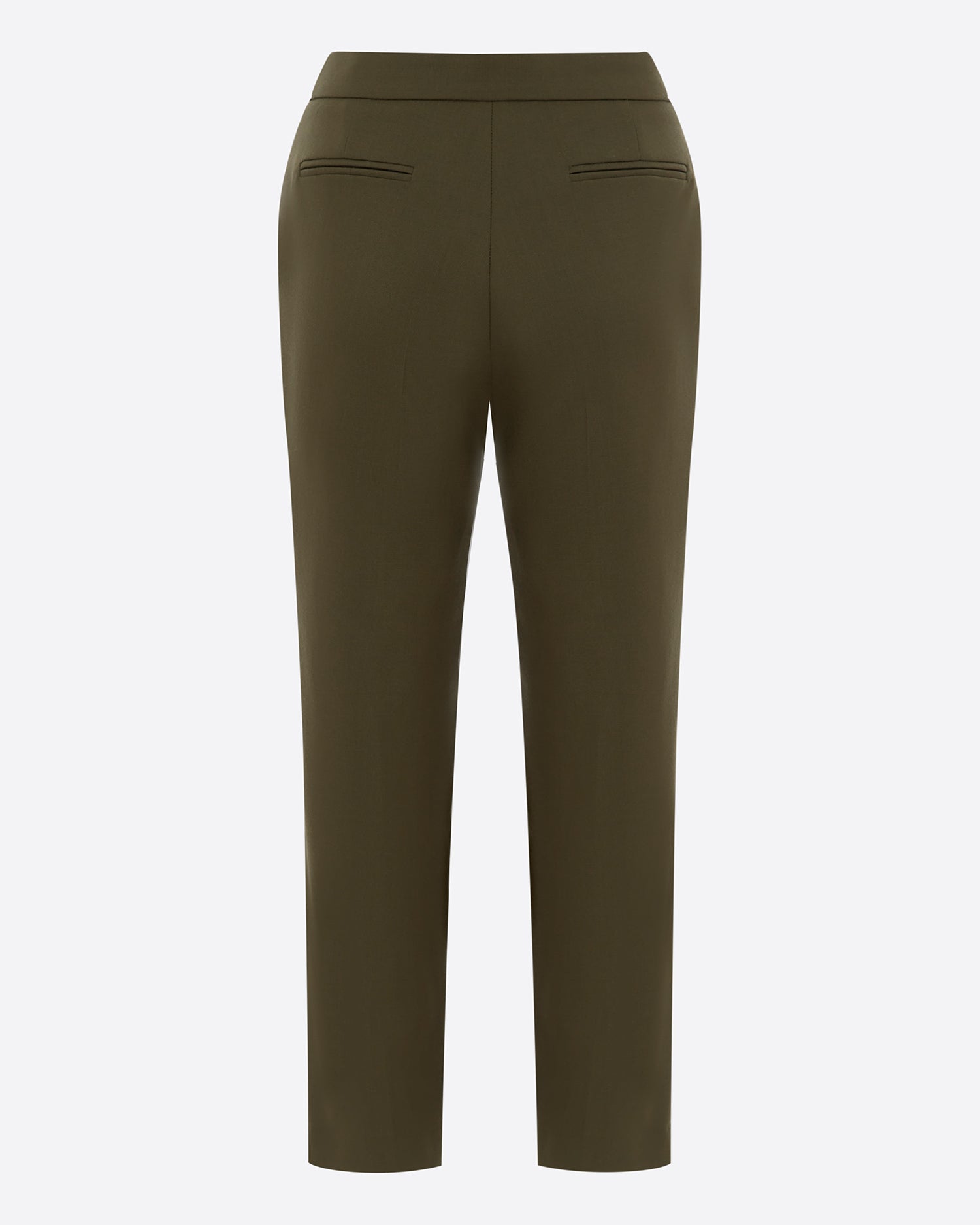 Crop Trouser in Wool Suiting