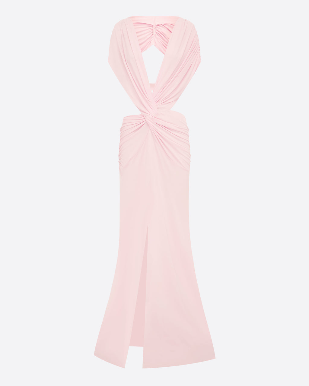 Cutout Twist Gown in Dry Jersey