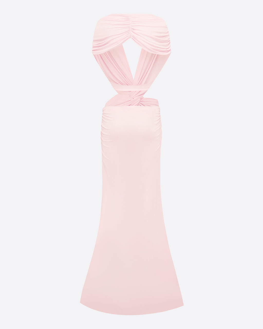 Cutout Twist Gown in Dry Jersey