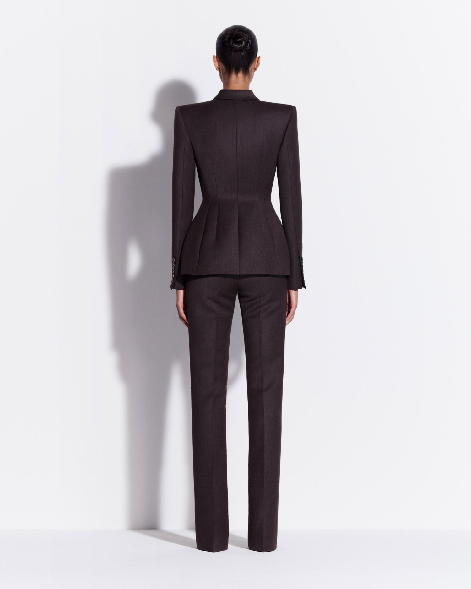 Double Breasted Blazer in Wool Suiting