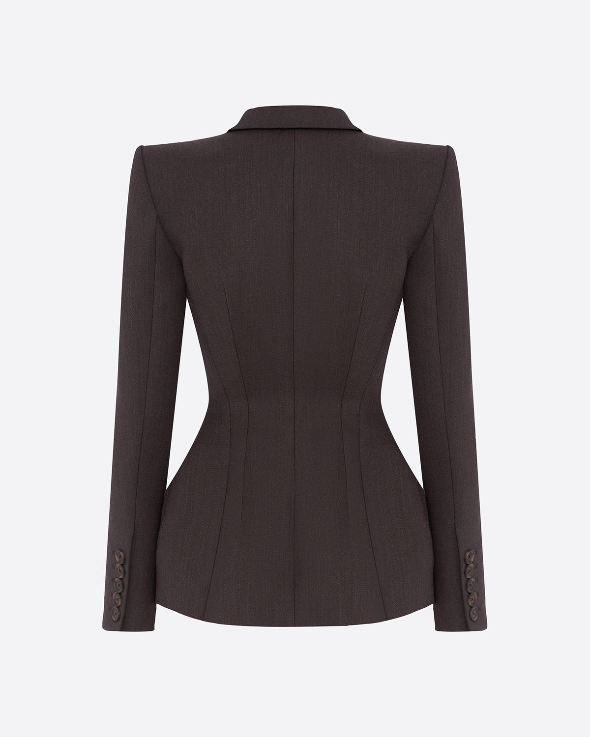 Double Breasted Blazer in Wool Suiting