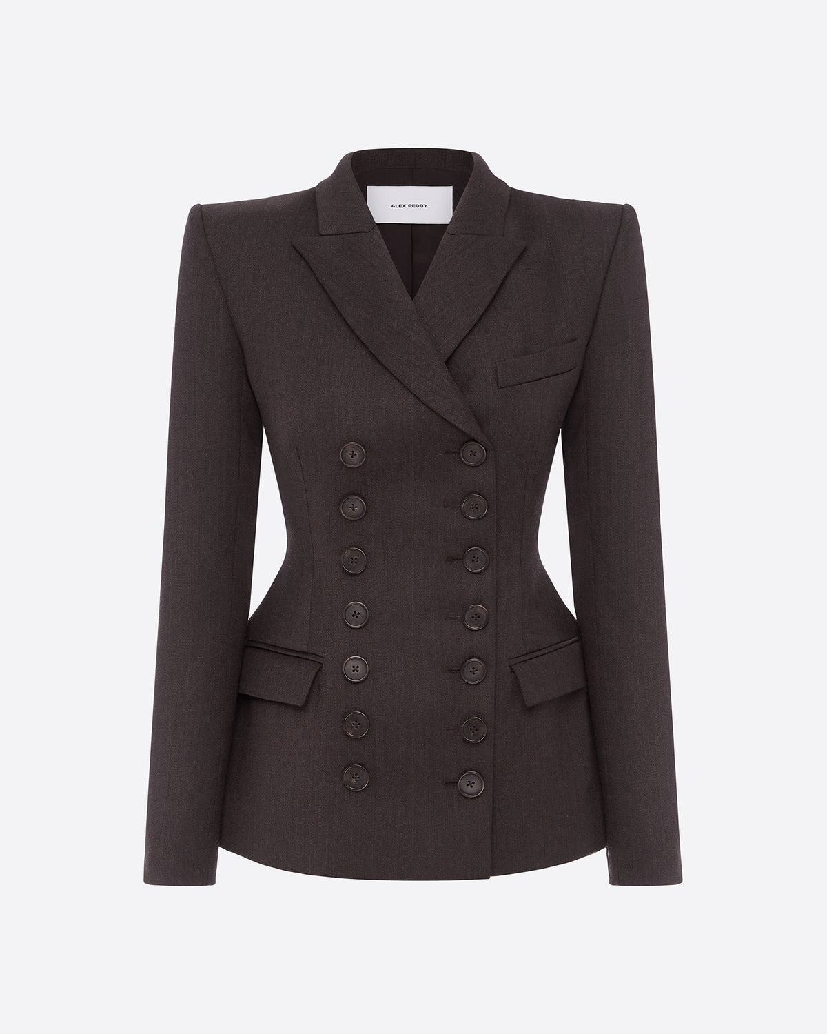 Double Breasted Blazer in Wool Suiting