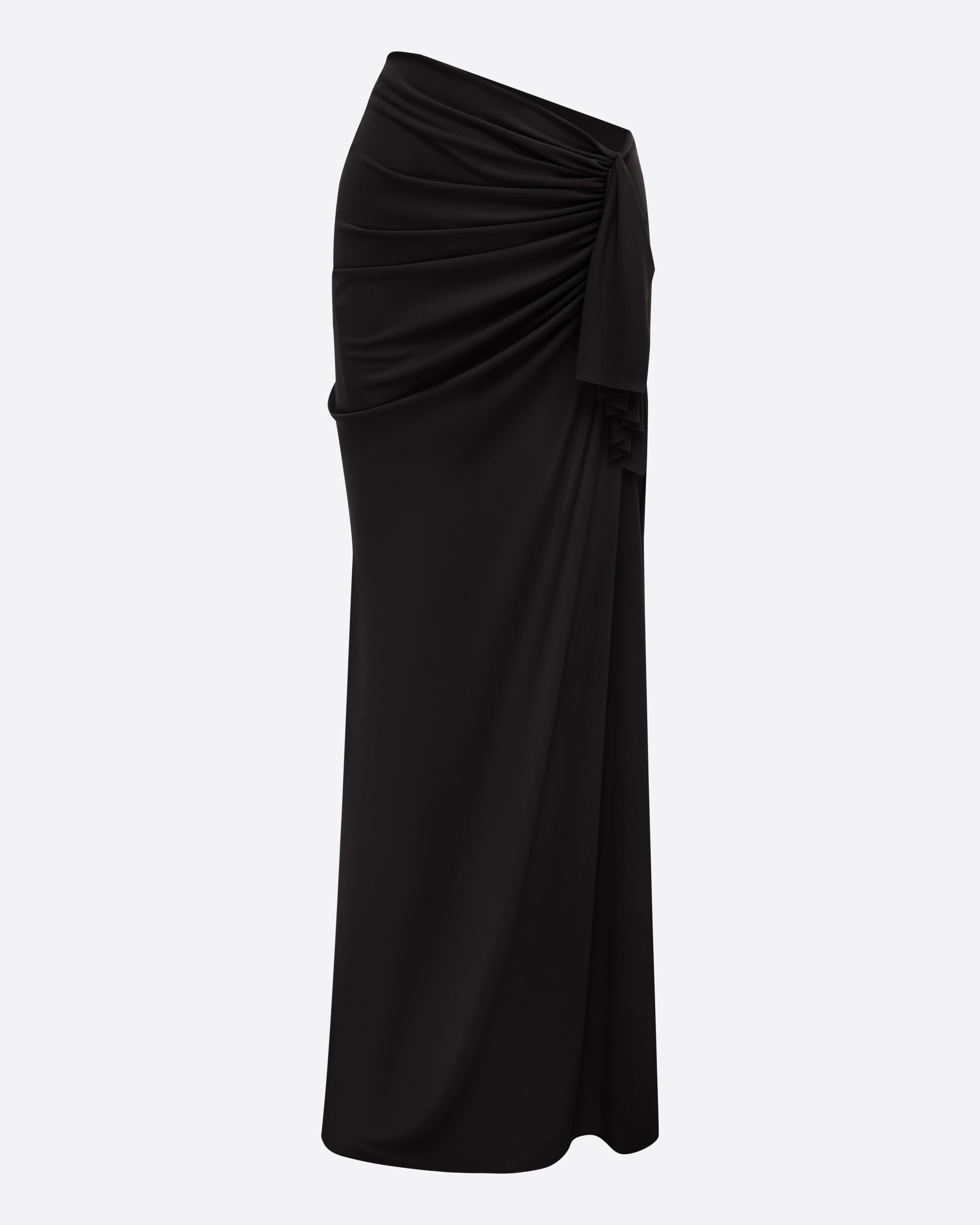 Drape Skirt in Stretch Mesh