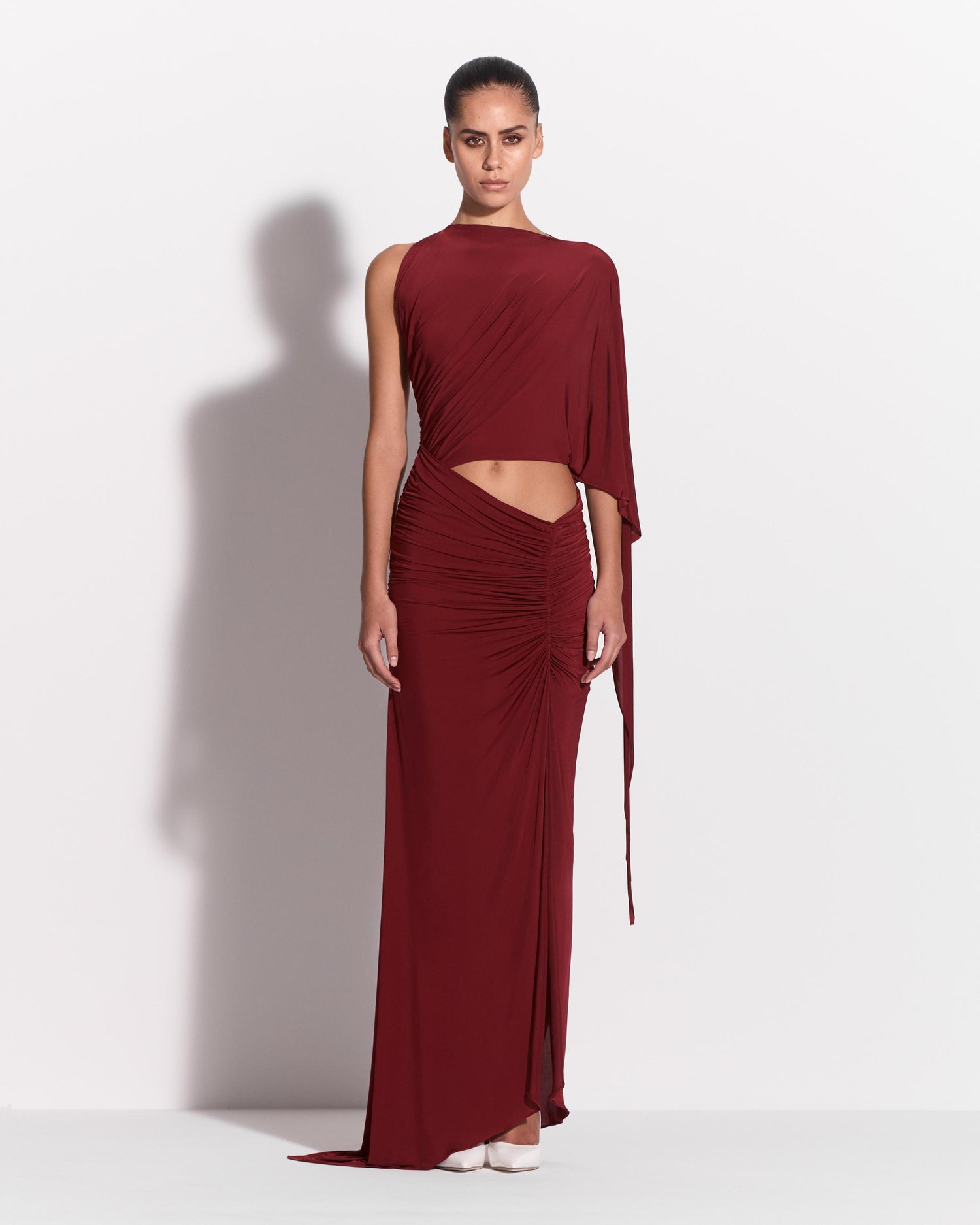 Drape Sleeve Gown in Jersey
