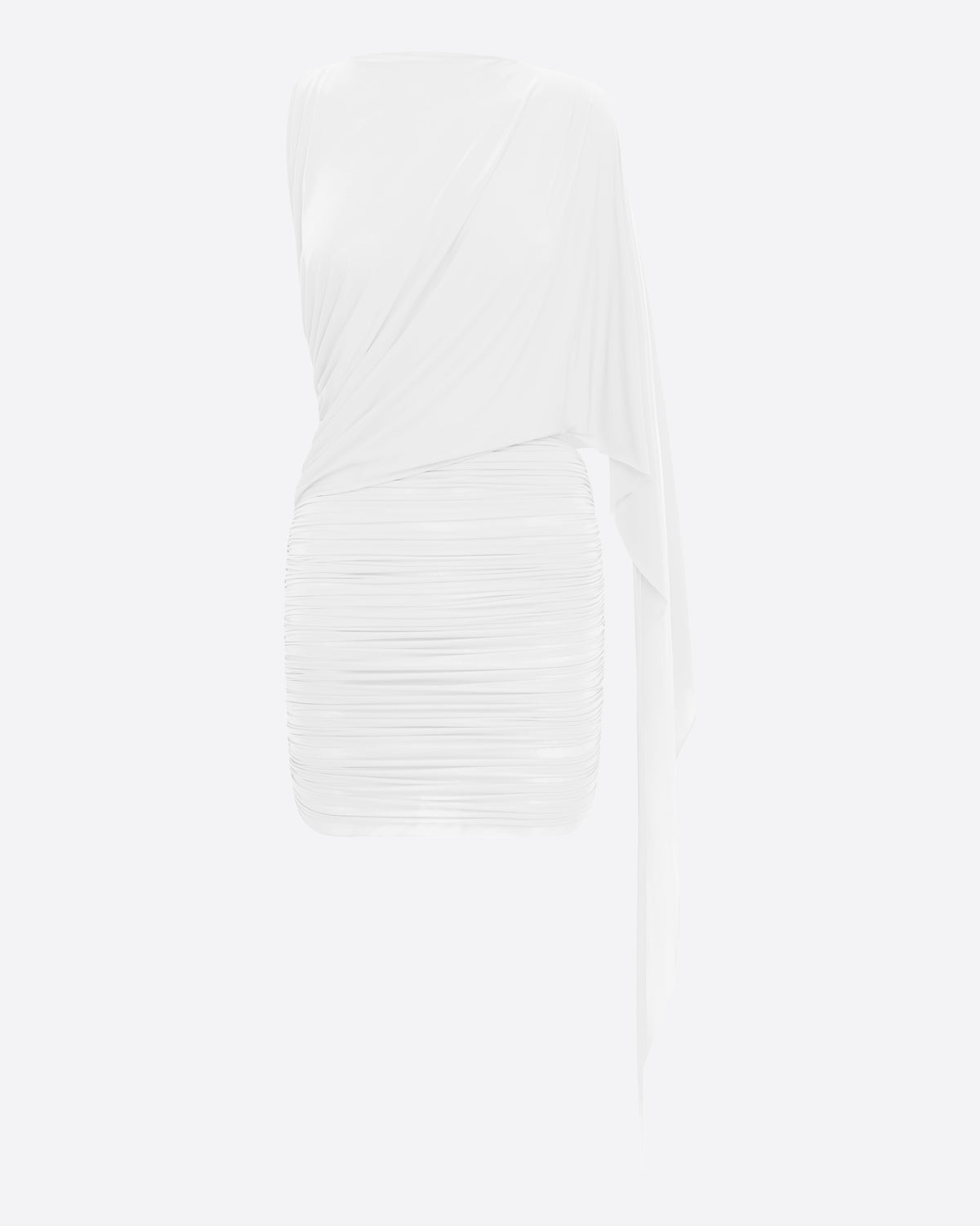 Drape Sleeve Mini Dress in Jersey