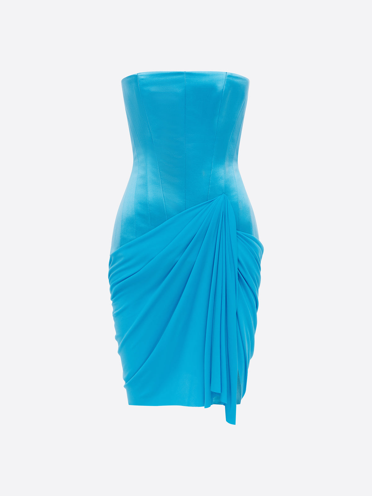 Draped Mini Dress in Duchess Satin & Jersey - d1857re27-draped-mini-dress-in-duchess-satin-jersey-aqua-11.jpg