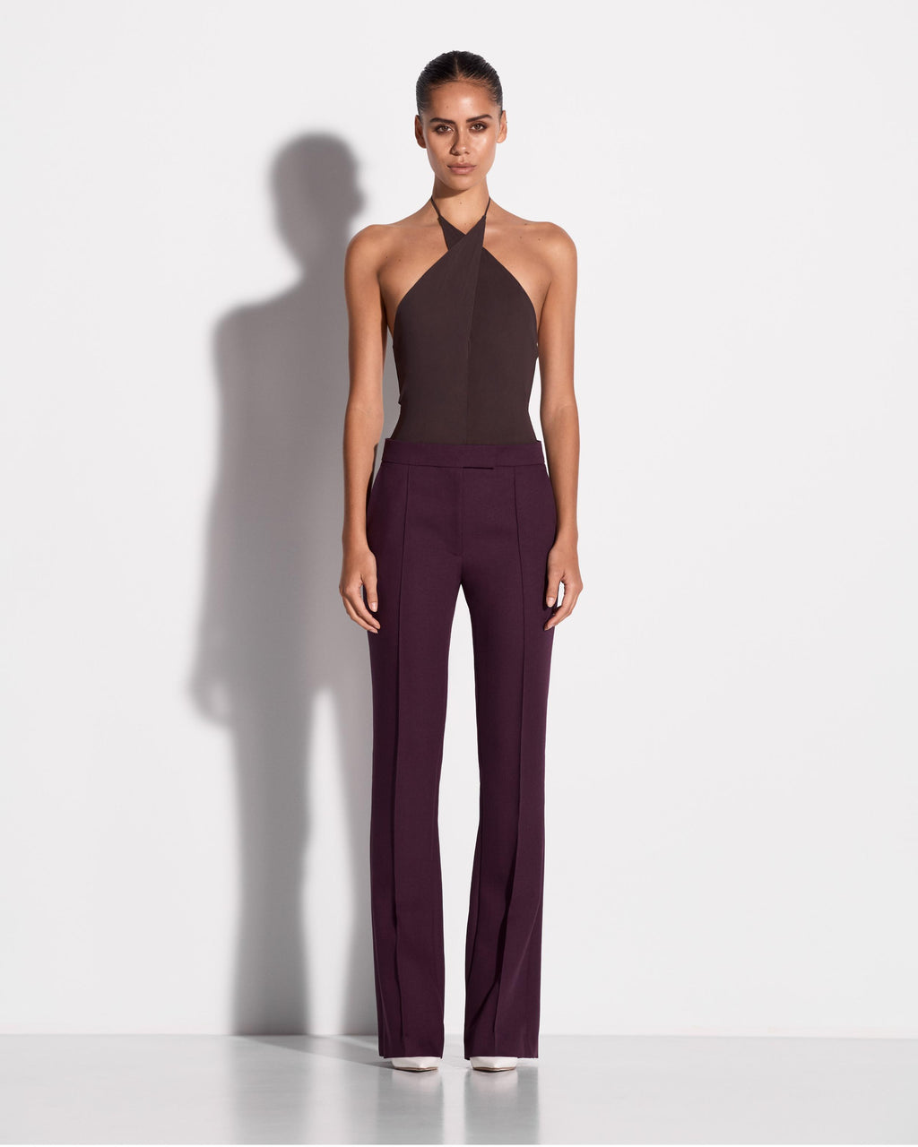 Flare Trouser in Wool Suiting
