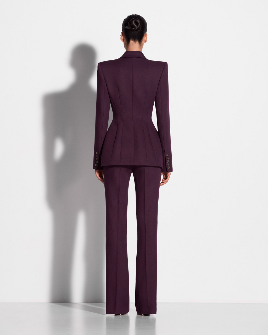 Flare Trouser in Wool Suiting
