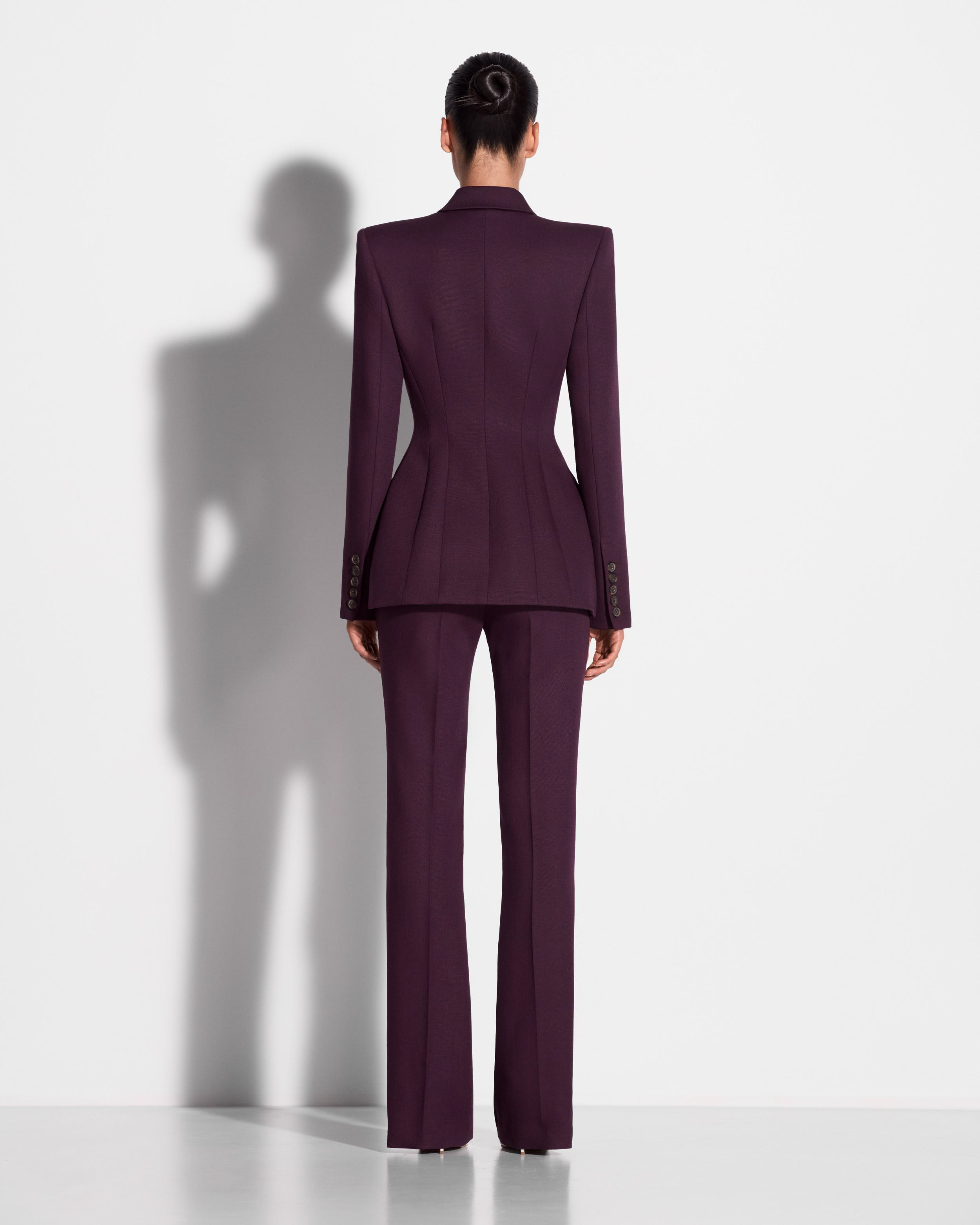 Flare Trouser in Wool Suiting