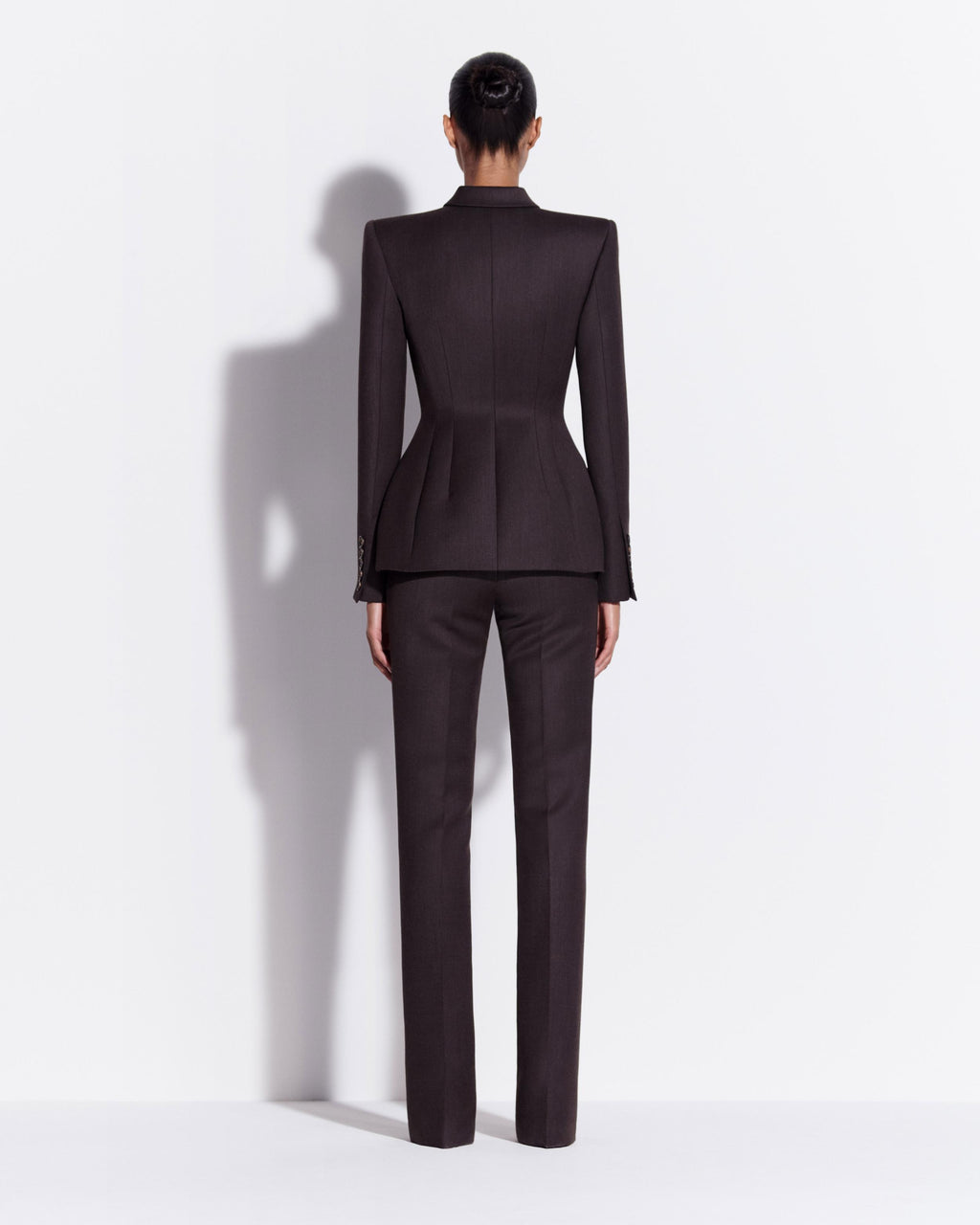 Flare Trouser in Wool Suiting